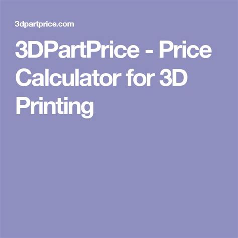3DPartPrice .
